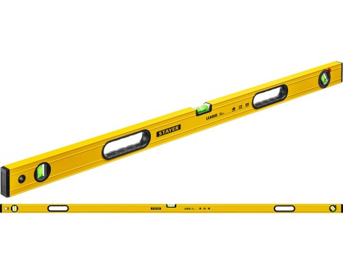 Уровень с поворотным глазком LEADER, 2000 мм, усиленный профиль STAYER 3466-200_z01