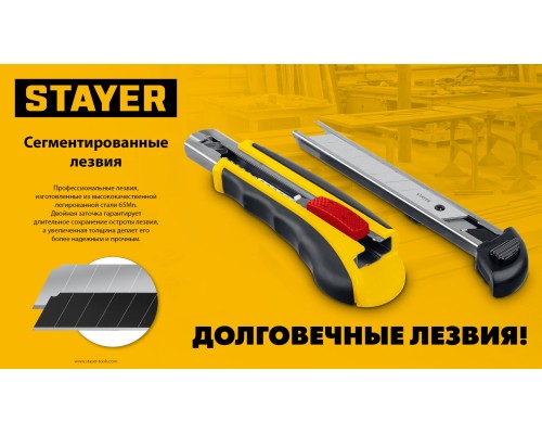 Сегментированные лезвия 25 мм, 5 шт STAYER 09179-S5