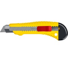 Нож упрочненный с метал. направляющей и сдвижным фиксатором FORCE-M, 18 мм STAYER 0913_z01