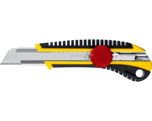 Нож с винтовым фиксатором KS-18, 18 мм STAYER 09161_z01