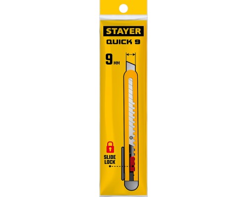 Нож из АБС пластика QUICK-9.9 мм STAYER 0901_z01