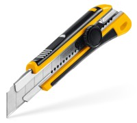 Нож с винтовым фиксатором HERCULES-25, 25 мм STAYER 09147