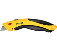 Универсальный металлический нож с трапециевидным лезвием Hercules-A24 STAYER 0947