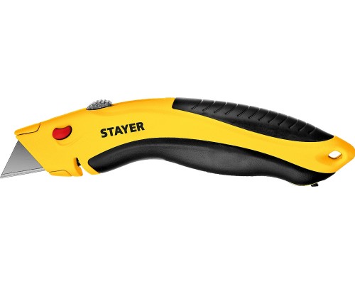 Универсальный металлический нож с трапециевидным лезвием Hercules-A24 STAYER 0947