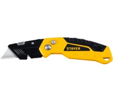 Универсальный металлический нож с трапециевидным лезвием Hercules-А24 STAYER 0946