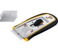 Скребок с выдвижным лезвием 40 мм, 5 доп. лезвий STAYER 8537