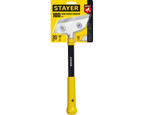 Ударный скребок 100 мм, длина 300 мм STAYER 08504