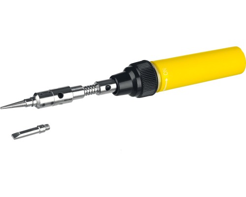 Газовый паяльник MS 300, 40 Вт, 1200°С в наборе: 4 в 1, горелка, фен, 2 жала STAYER 55506-H4