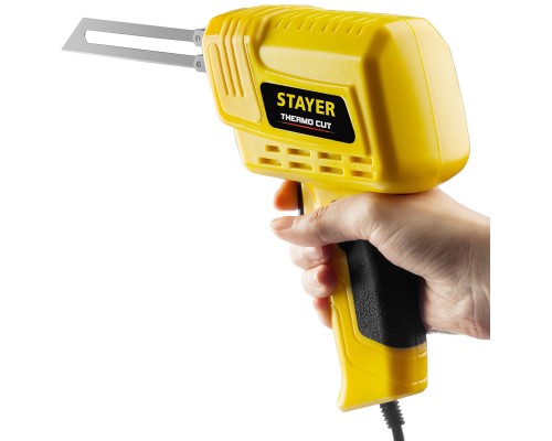 Прибор для терморезки Thermo cut, 150 Вт, в наборе: 2 ножа, быстрый рез пенопласта + пластика STAYER 45255-H2