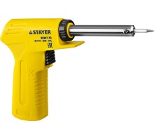 Электропаяльник с пистолетной рукояткой MAXTerm, 30 Вт + 70 Вт, 2 в 1, конус STAYER 55307-70