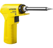 Электропаяльник с пистолетной рукояткой PROTerm, 30 Вт + 130 Вт, 2 в 1, конус, керамический нагреватель STAYER 55308-130