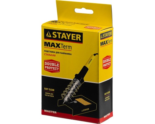 Стальная штампованная подставка для паяльников MAXTerm STAYER 55318
