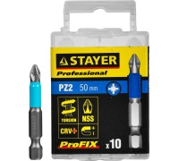 Набор бит ProFix PZ2, 50 мм, 10 шт STAYER 26223-2-50-10_z01