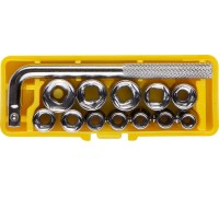 Набор торцовых головок 13 шт, с воротком STAYER 2-26089-H13