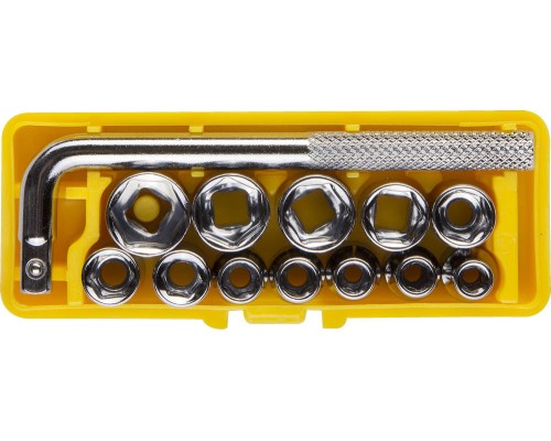 Набор торцовых головок 13 шт, с воротком STAYER 2-26089-H13