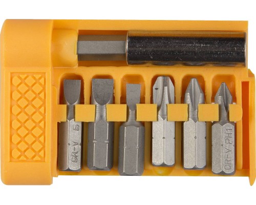 Набор бит с магнитным адаптером 7 шт STAYER 26082-H7