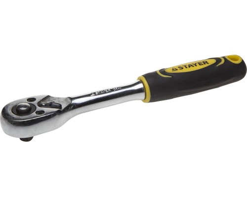 Трещотка для торцовых головок 1/4", 45 зубцов STAYER 27786-1/4