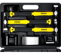 Набор рихтовочных молотков и правок MaxFlat, 7 шт STAYER 20322-H7