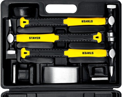 Набор рихтовочных молотков и правок MaxFlat, 7 шт STAYER 20322-H7