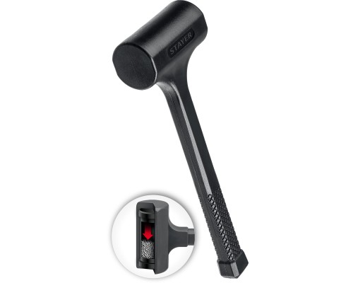 Цельнолитой безынерционный слесарный молоток 40 мм, 1350 г STAYER 2042-1350