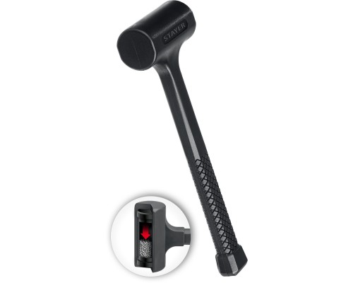 Цельнолитой безынерционный слесарный молоток 40 мм, 450 г STAYER 2042-450