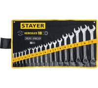 Набор комбинированных гаечных ключей Hercules 18 шт, 6-32 мм STAYER 27081-H18_z01