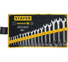 Набор комбинированных гаечных ключей Hercules 18 шт, 6-32 мм STAYER 27081-H18_z01