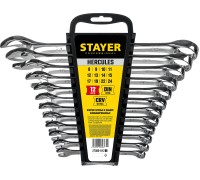 Набор комбинированных гаечных ключей Hercules 12 шт, 8-24 мм STAYER 27085-H12_z01