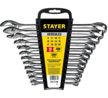 Набор комбинированных гаечных ключей Hercules 12 шт, 8-24 мм STAYER 27085-H12_z01