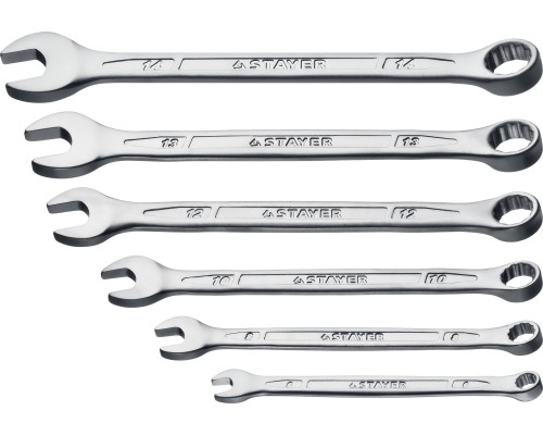 Набор комбинированных гаечных ключей Hercules 6 шт, 6-14 мм STAYER 27085-H6_z01