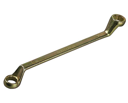 Изогнутый накидной гаечный ключ ТЕХНО, 25x28 мм STAYER 27130-25-28