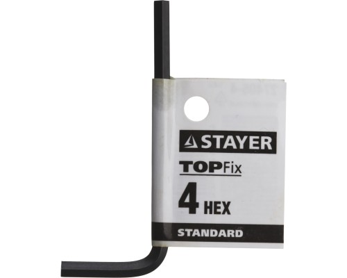 Имбусовый ключ STANDARD, 4 мм STAYER 27405-4