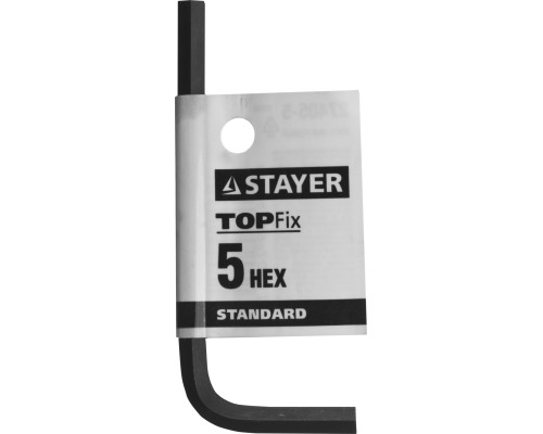 Имбусовый ключ STANDARD, 5 мм STAYER 27405-5