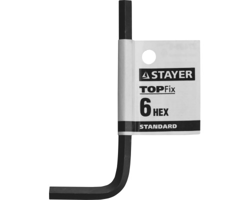 Имбусовый ключ STANDARD, 6 мм STAYER 27405-6