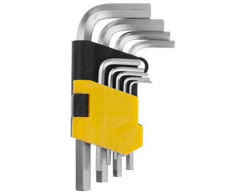 Набор коротких имбусовых ключей 9 шт STAYER 2740-H9