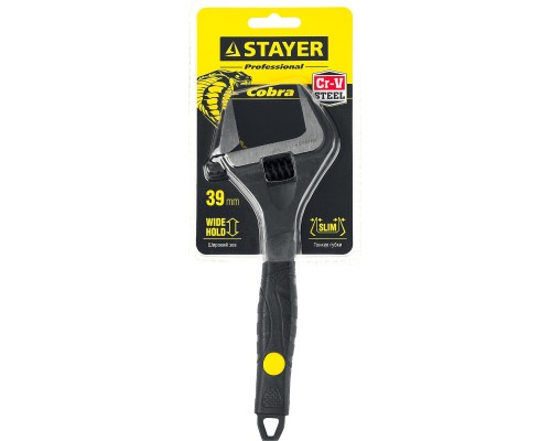 Разводной ключ COBRA, 200/39 мм STAYER 27264-20
