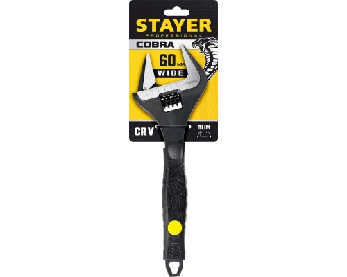 Разводной ключ COBRA, 300/60 мм STAYER 27264-30