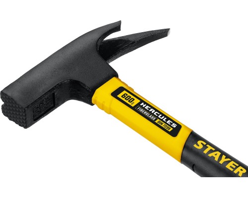 Молоток кровельщика с фиберглассовой рукояткой Hercules 600 г STAYER 20201_z01