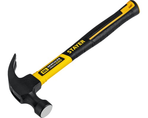 Столярный молоток-гвоздодер Fiberglass, 680 г, с фиберглассовой рукояткой STAYER 2026_z02