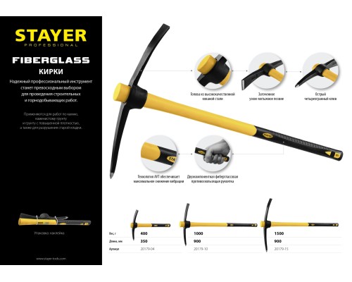 Кирка 400 г STAYER 20179-04