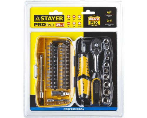 Универсальный набор инструмента Pro Tech 39, 39 предм. STAYER 25135-H39