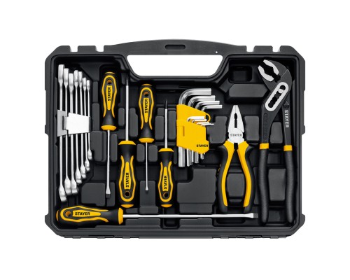 Универсальный набор инструмента UNIVERSAL 83, 83 предм., (1/2"+ 1/4") STAYER 27710-H83