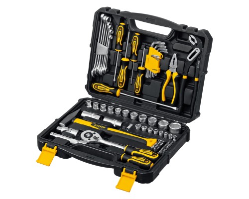 Универсальный набор инструмента UNIVERSAL 83, 83 предм., (1/2"+ 1/4") STAYER 27710-H83