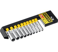 Набор торцовых головок RSS 10SD, 10 предм., (1/4") STAYER 27759-H10