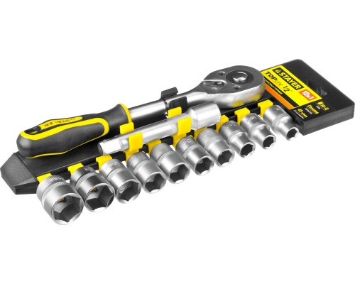 Набор торцовых головок RSS 12L, 12 предм., (1/2") STAYER 27750-H12