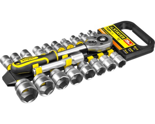 Набор торцовых головок RSS 20L, 20 предм., (1/2") STAYER 27750-H20