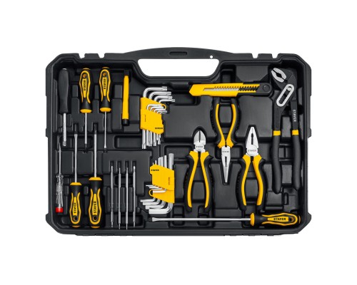 Универсальный набор инструмента UNIVERSAL 150, 150 предм., (1/2"+ 1/4") STAYER 27710-H150