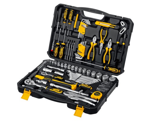 Универсальный набор инструмента UNIVERSAL 150, 150 предм., (1/2"+ 1/4") STAYER 27710-H150