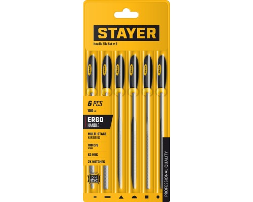 Набор надфилей 150 мм, 6 предм. STAYER 16010-H6_z02
