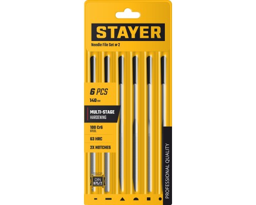 Набор надфилей 140 мм, 6 предм. STAYER 1603-10-H6_z02